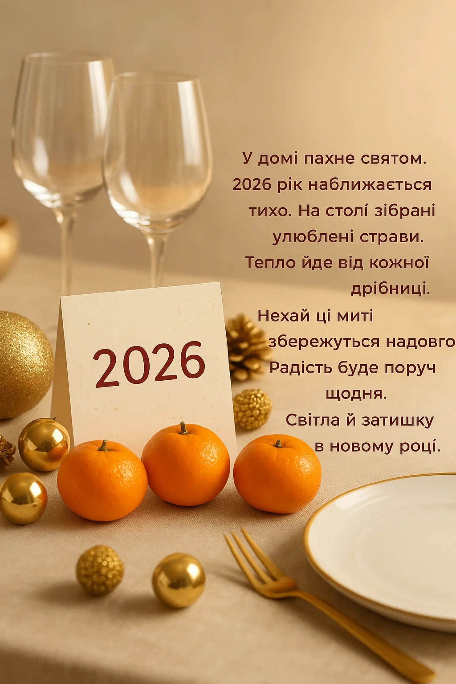 Привітання з прийдешнім Новим роком 2026 у прозі та віршах Привітання з прийдешнім Новим роком 2026 у прозі та віршах