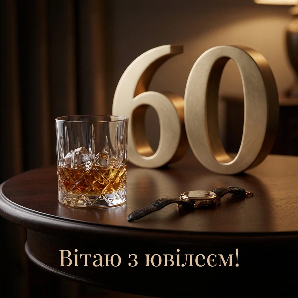 авторські привітання з ювілеєм 60 років мужчині