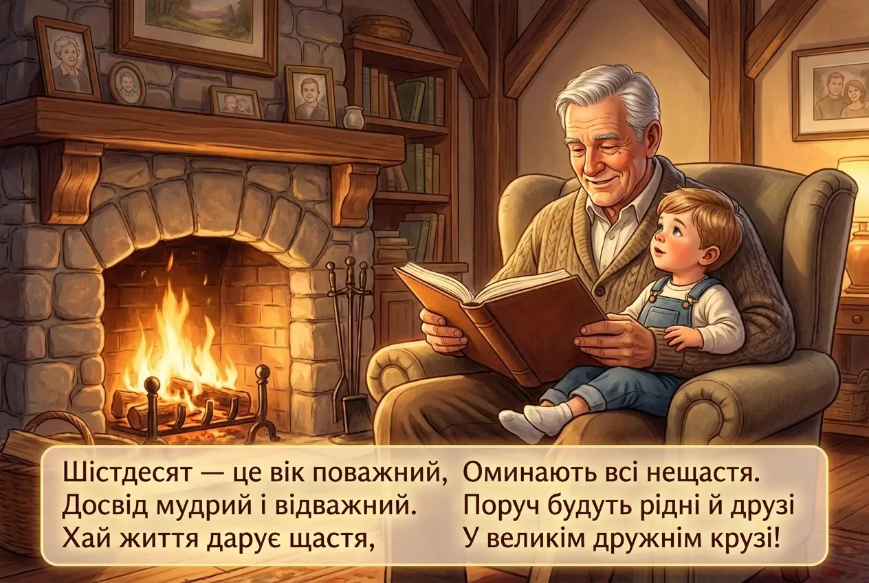 авторські привітання з ювілеєм 60 років мужчині