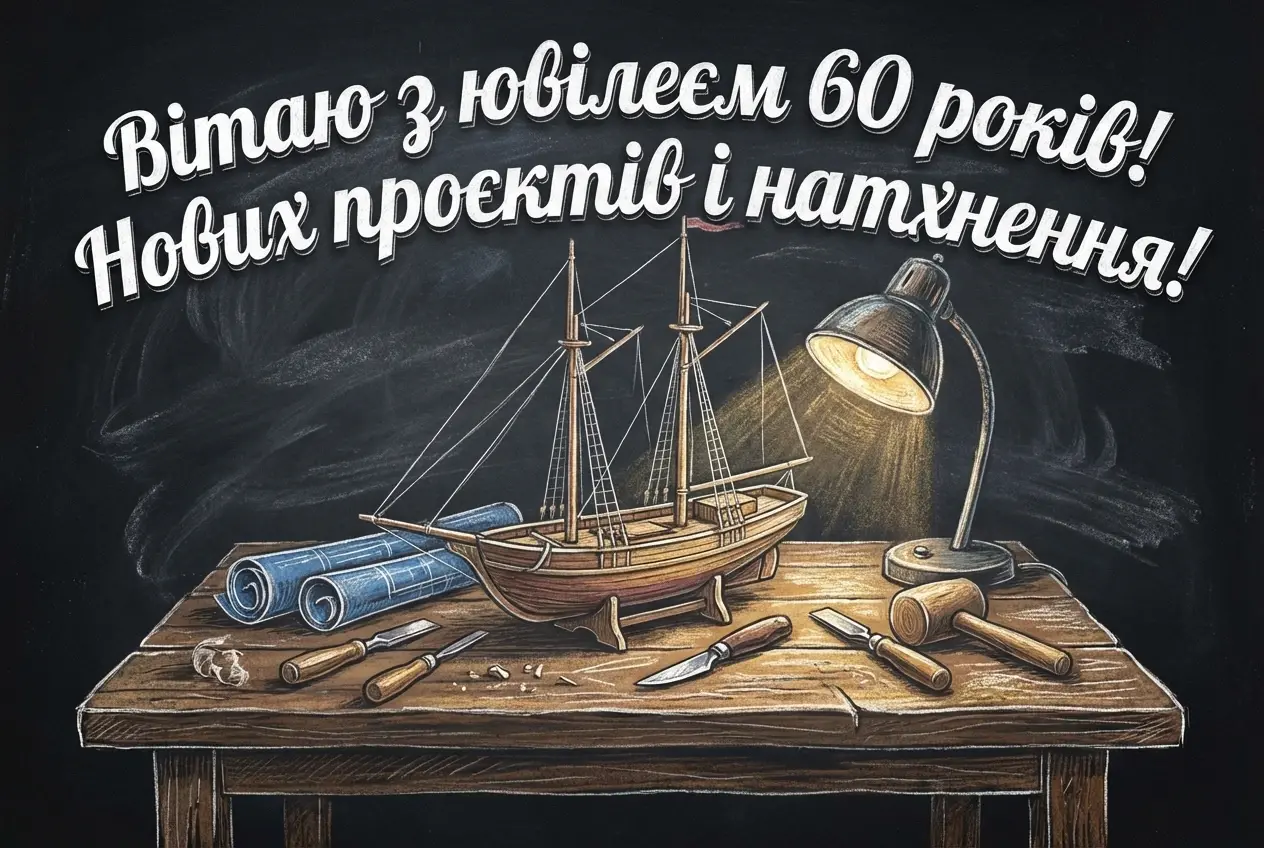 авторські привітання з ювілеєм 60 років мужчині