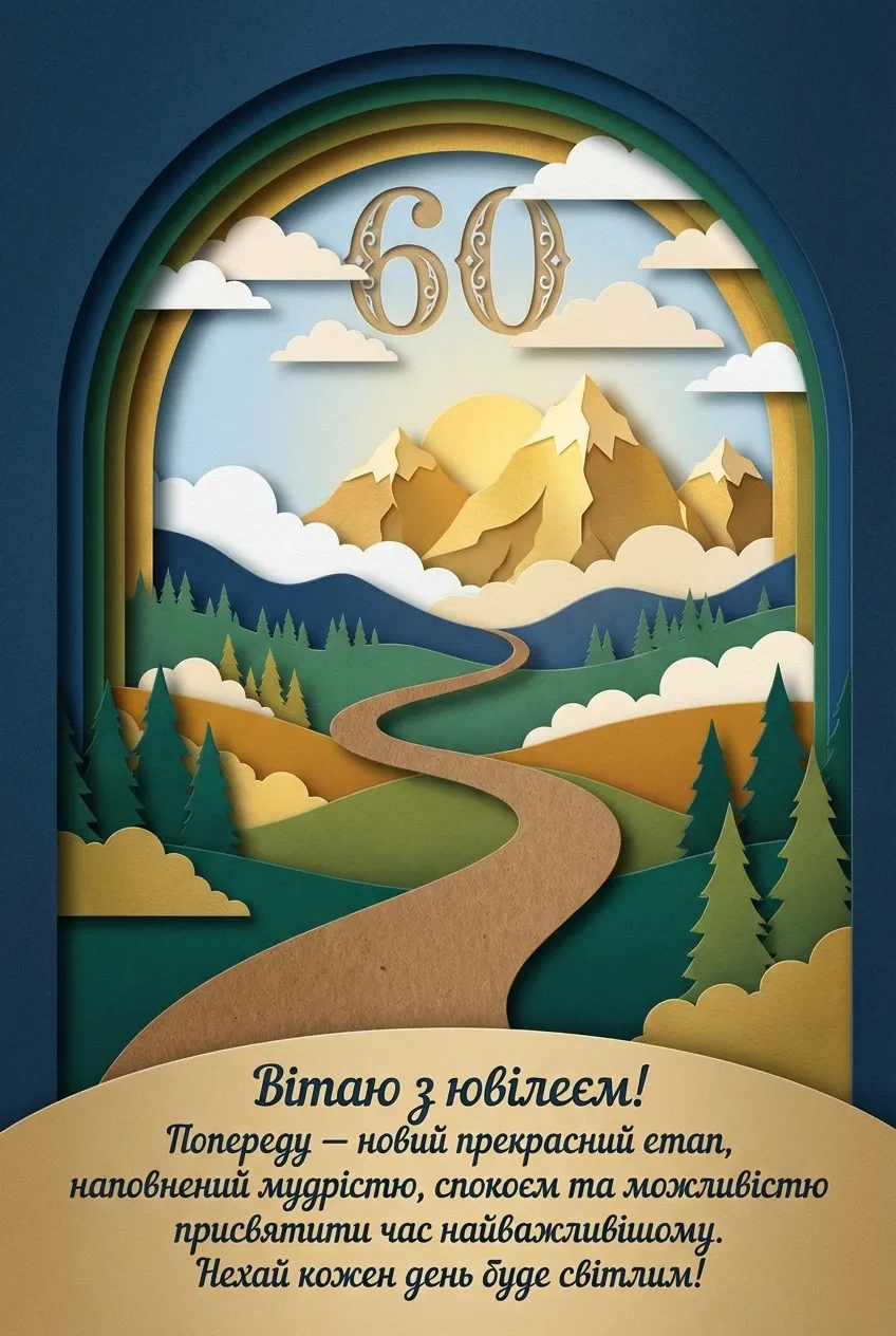 авторські привітання з ювілеєм 60 років мужчині