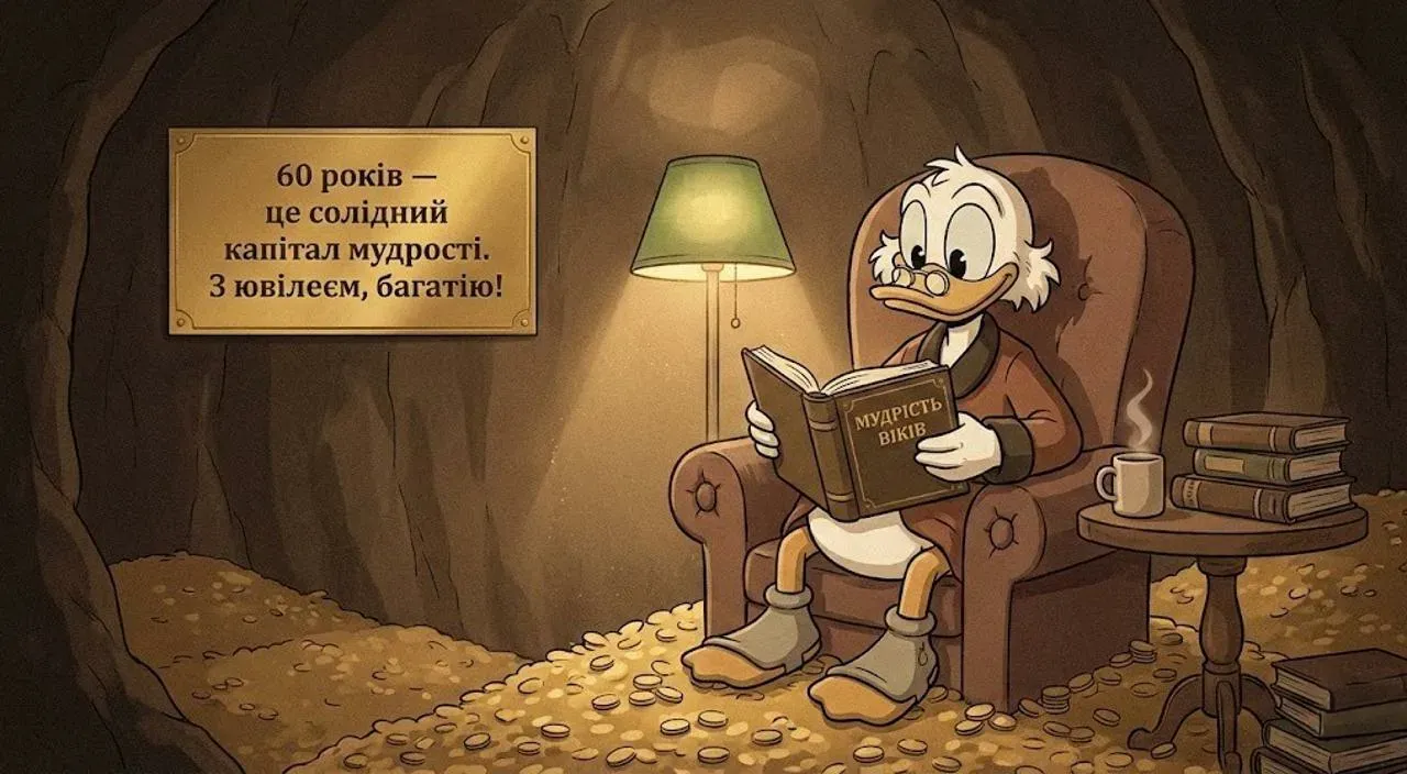 Авторські привітання для мужчини з ювілеєм 60 років
