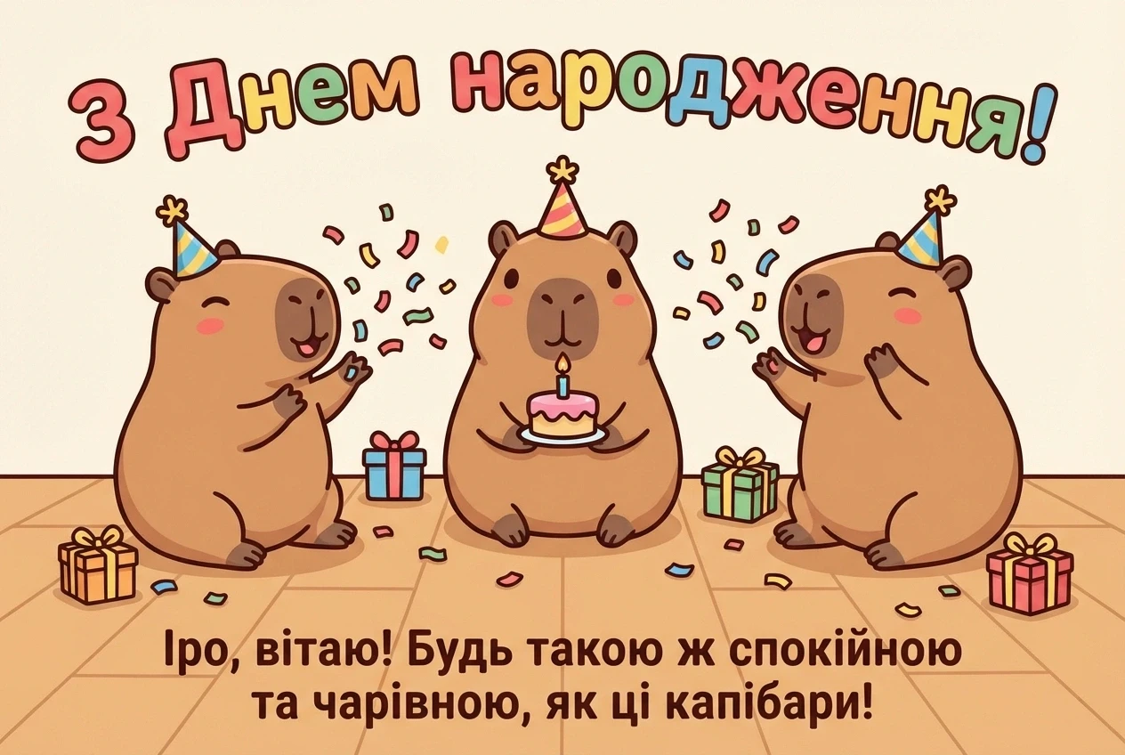 з днем народження іра картинки