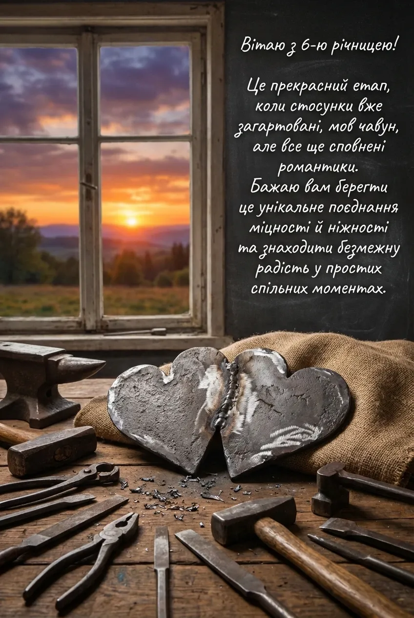 привітання 6 років весілля - картинки