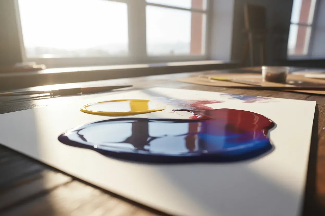 Як зробити синій колір за допомогою змішування різних фарб
