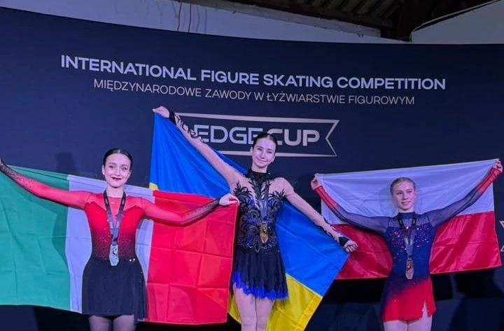 Тріумф на льоду Катовиць:дніпровська фігуристка Софія Римшина виборола «золото» у Польщі