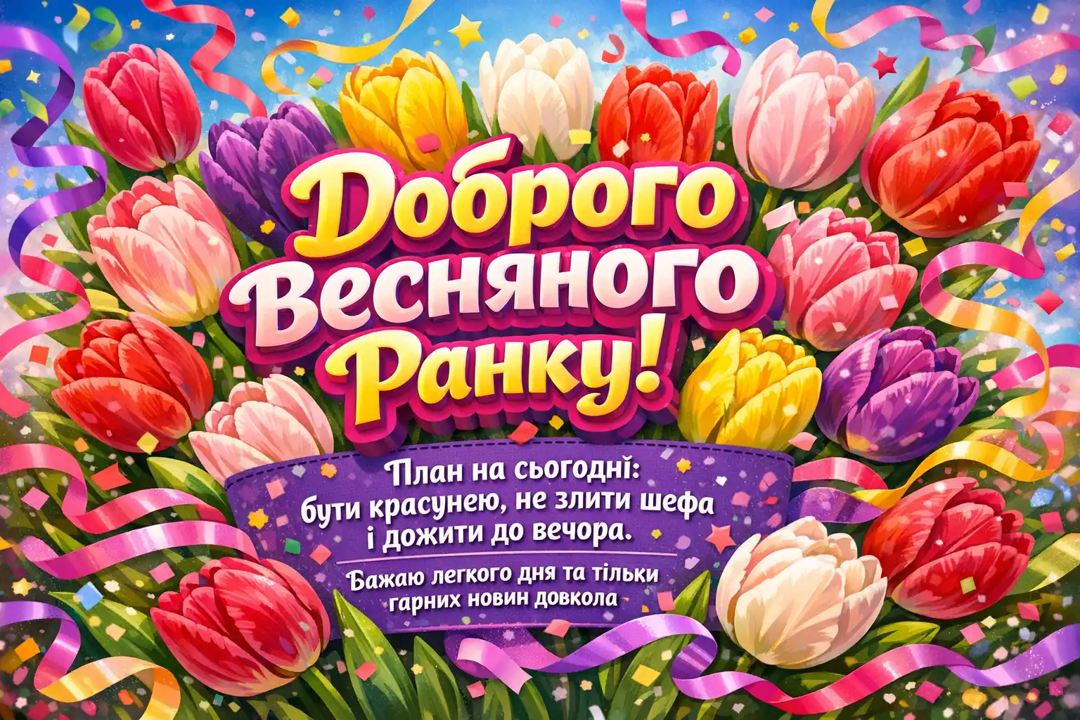 Доброго весняного ранку: найкращі картинки та щирі побажання для гарного настрою