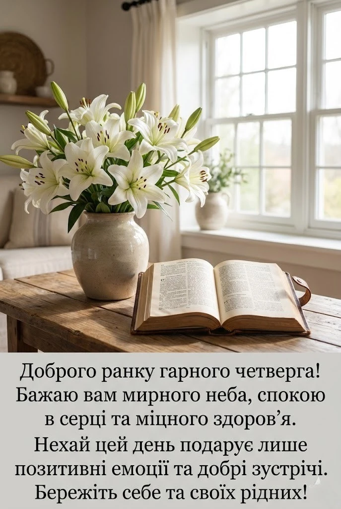 Доброго ранку гарного четверга: душевні картинки та найкращі привітання для гарного настрою