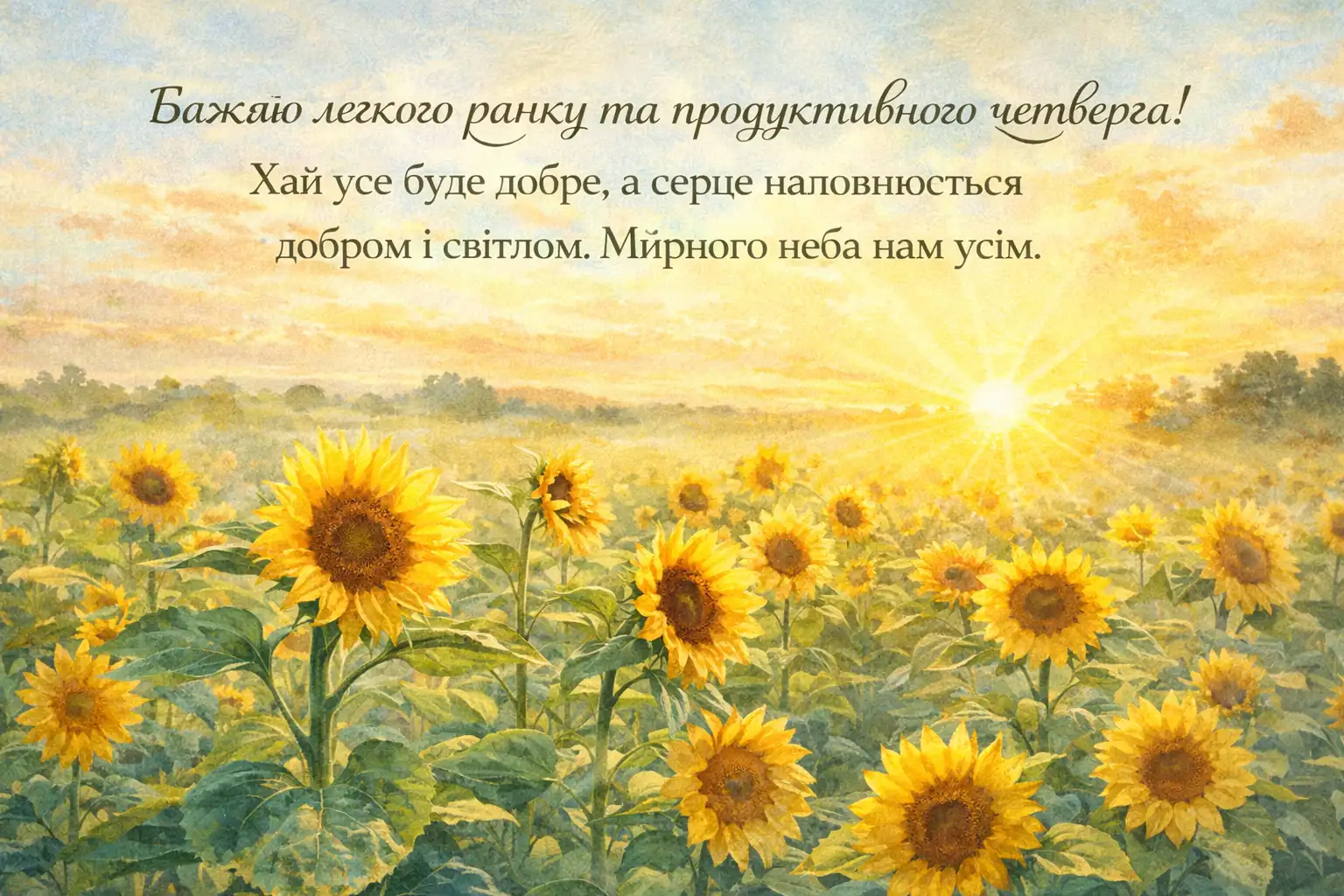 Доброго ранку гарного четверга: душевні картинки та найкращі привітання для гарного настрою