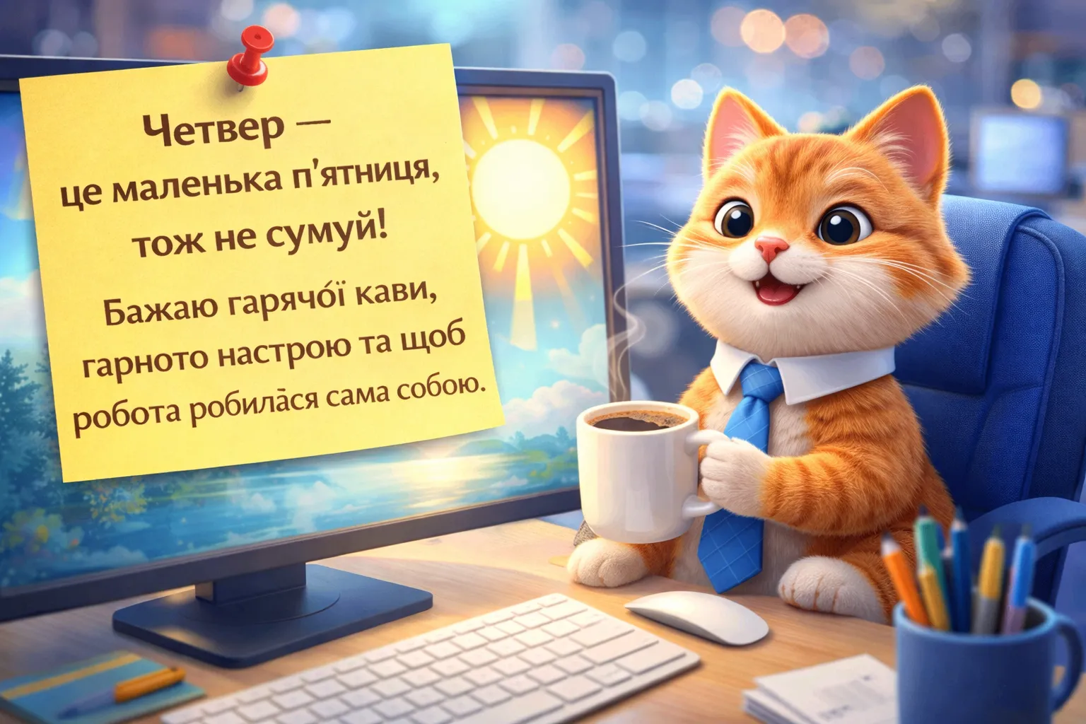 Доброго ранку гарного четверга: душевні картинки та найкращі привітання для гарного настрою
