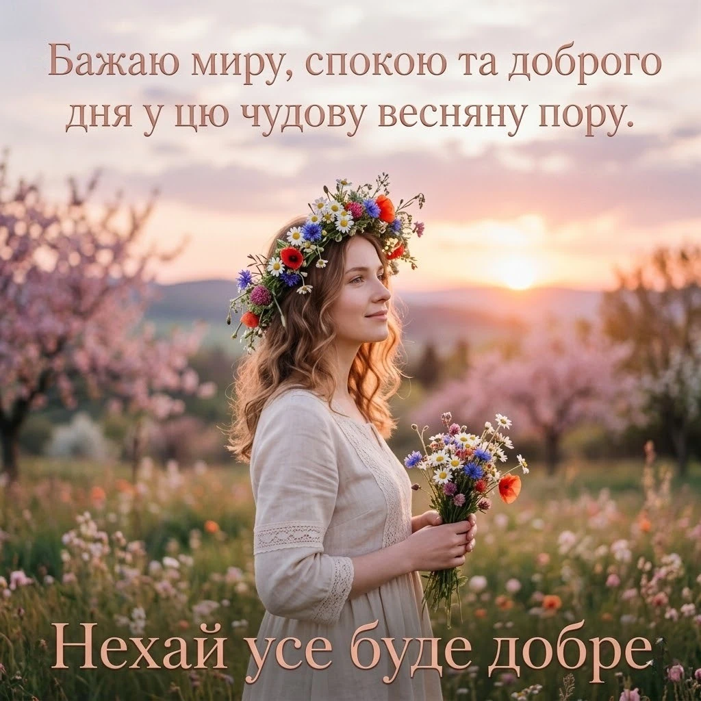 Доброго дня: картинки українською та найтепліші весняні побажання для близьких