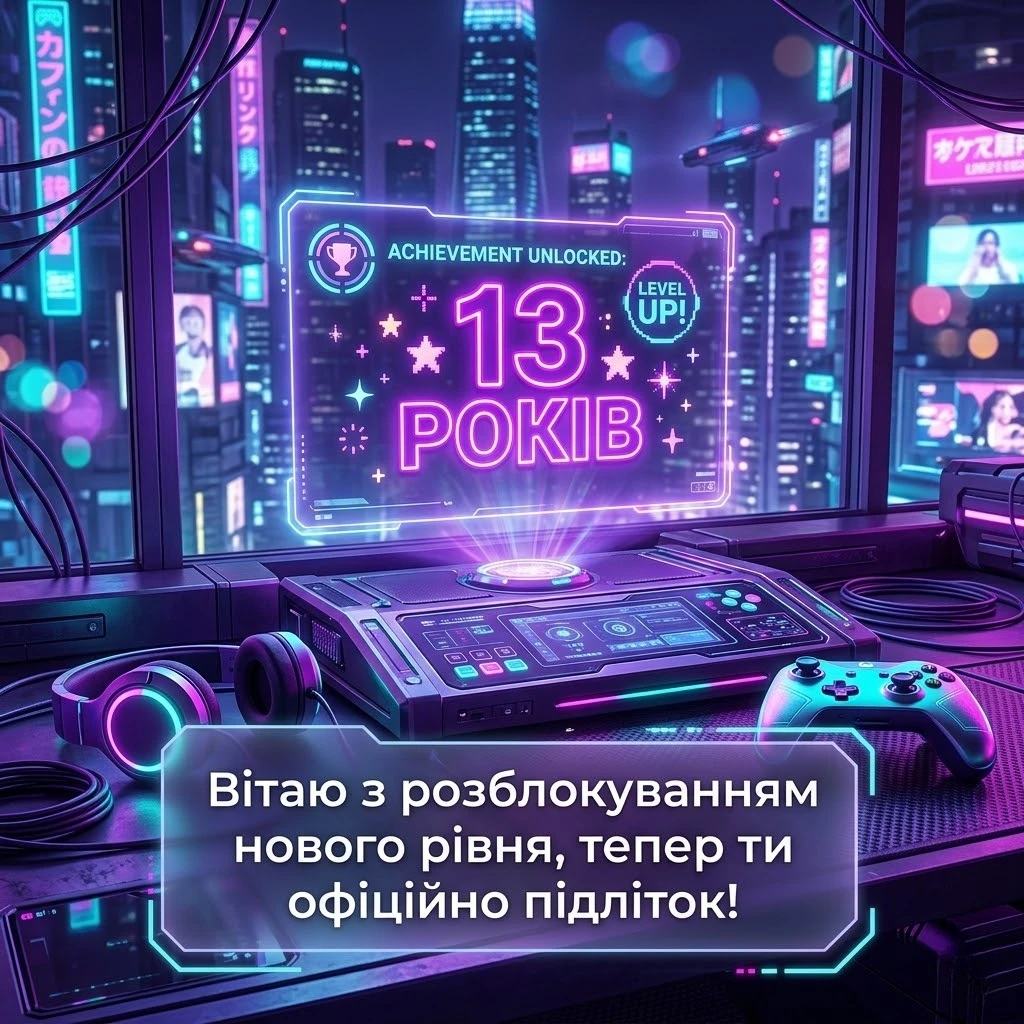 Картинки з днем народження 13 років: найкращі привітання для підлітків