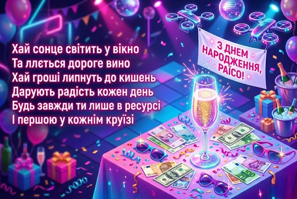 З днем народження, Раїсо: Найкращі привітання у віршах та прозі