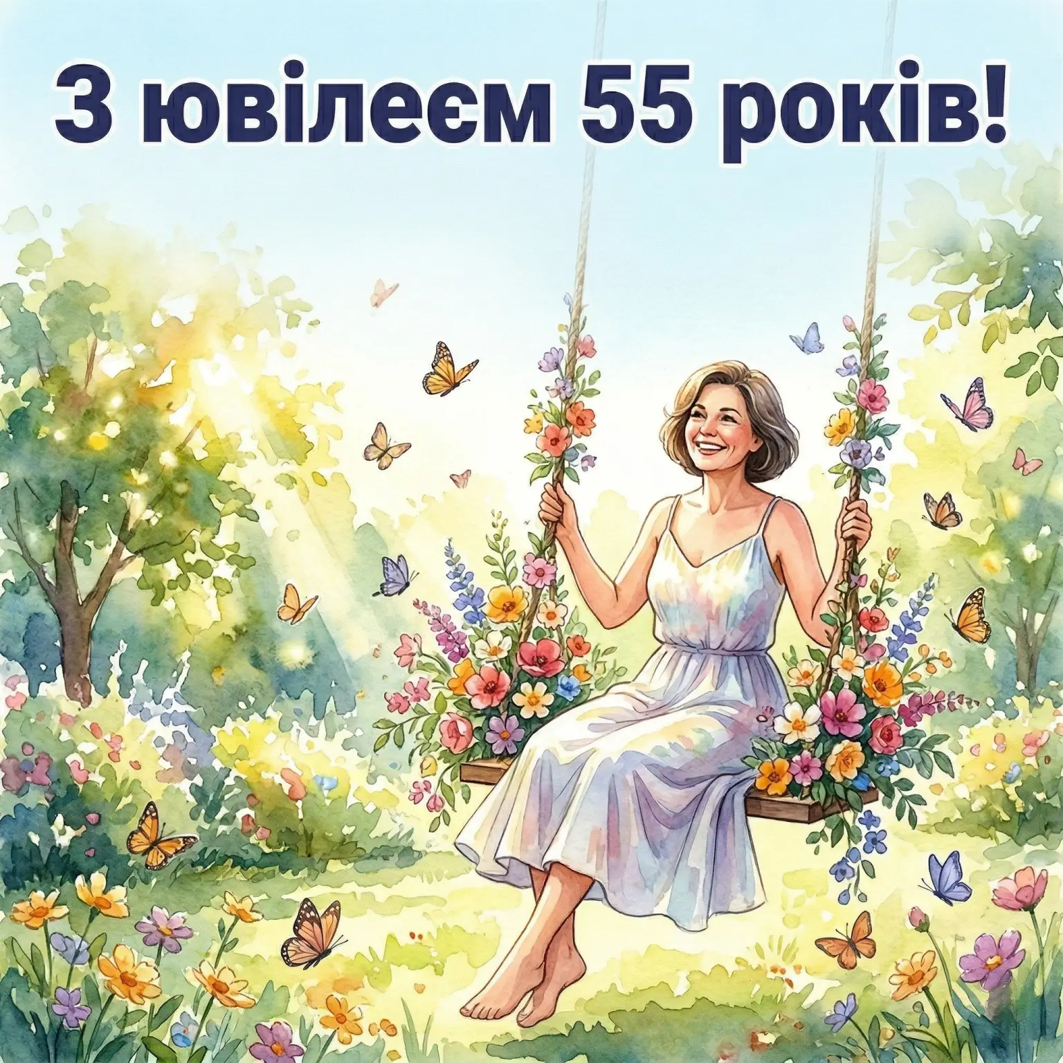 Привітання з ювілеєм 55 років жінці: найкращі слова у прозі та віршах