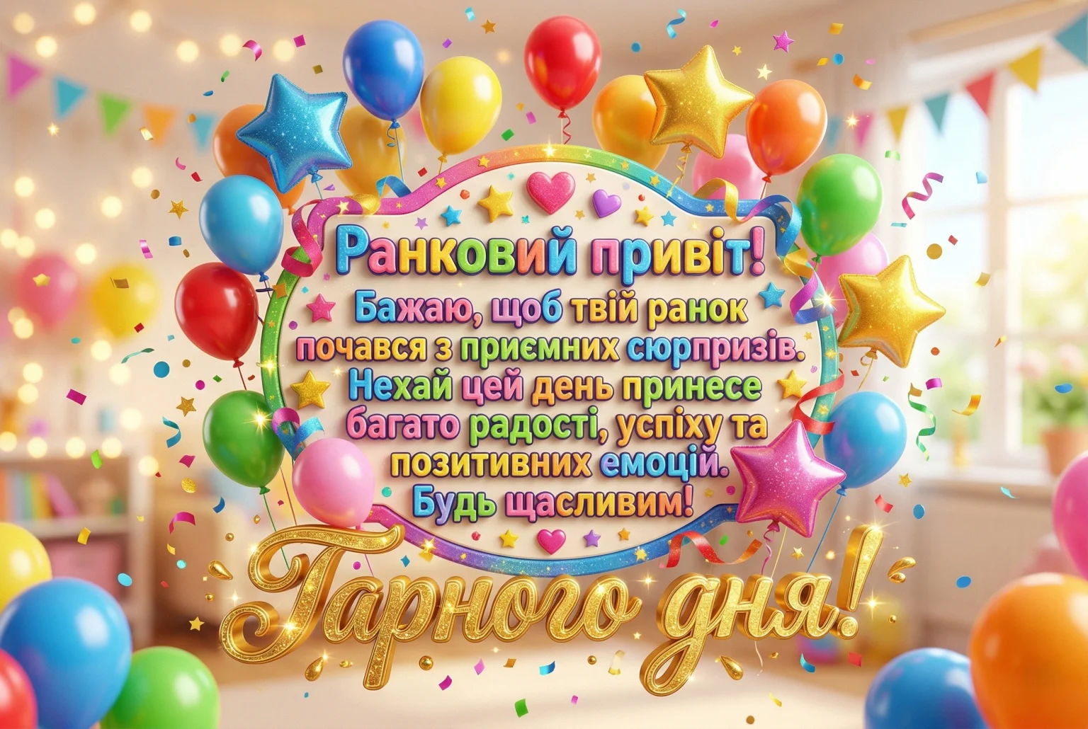 Вітання доброго ранку та побажання гарного дня: найкращі картинки та душевні листівки