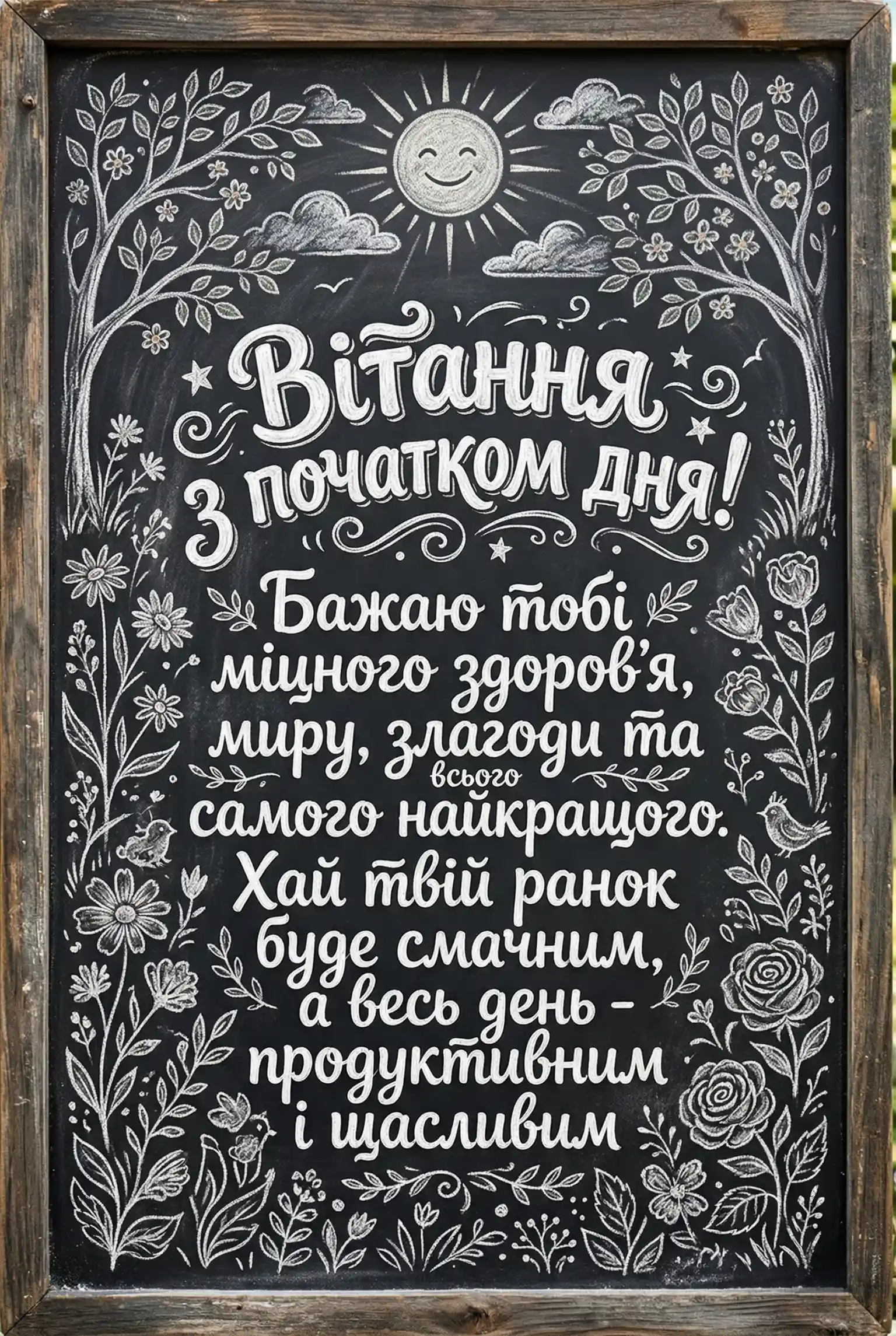 Вітання доброго ранку та побажання гарного дня: найкращі картинки та душевні листівки