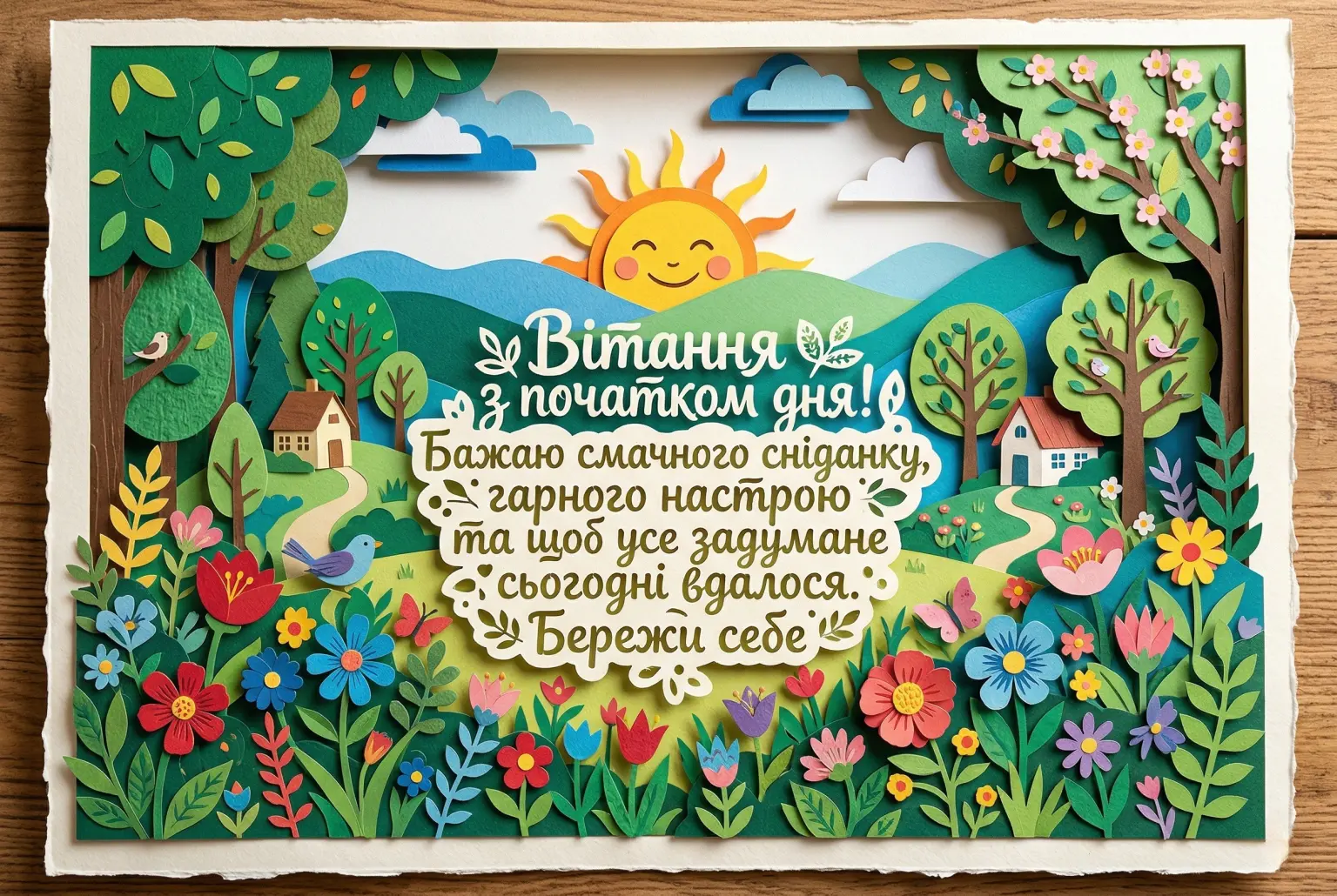 Вітання доброго ранку та побажання гарного дня: найкращі картинки та душевні листівки