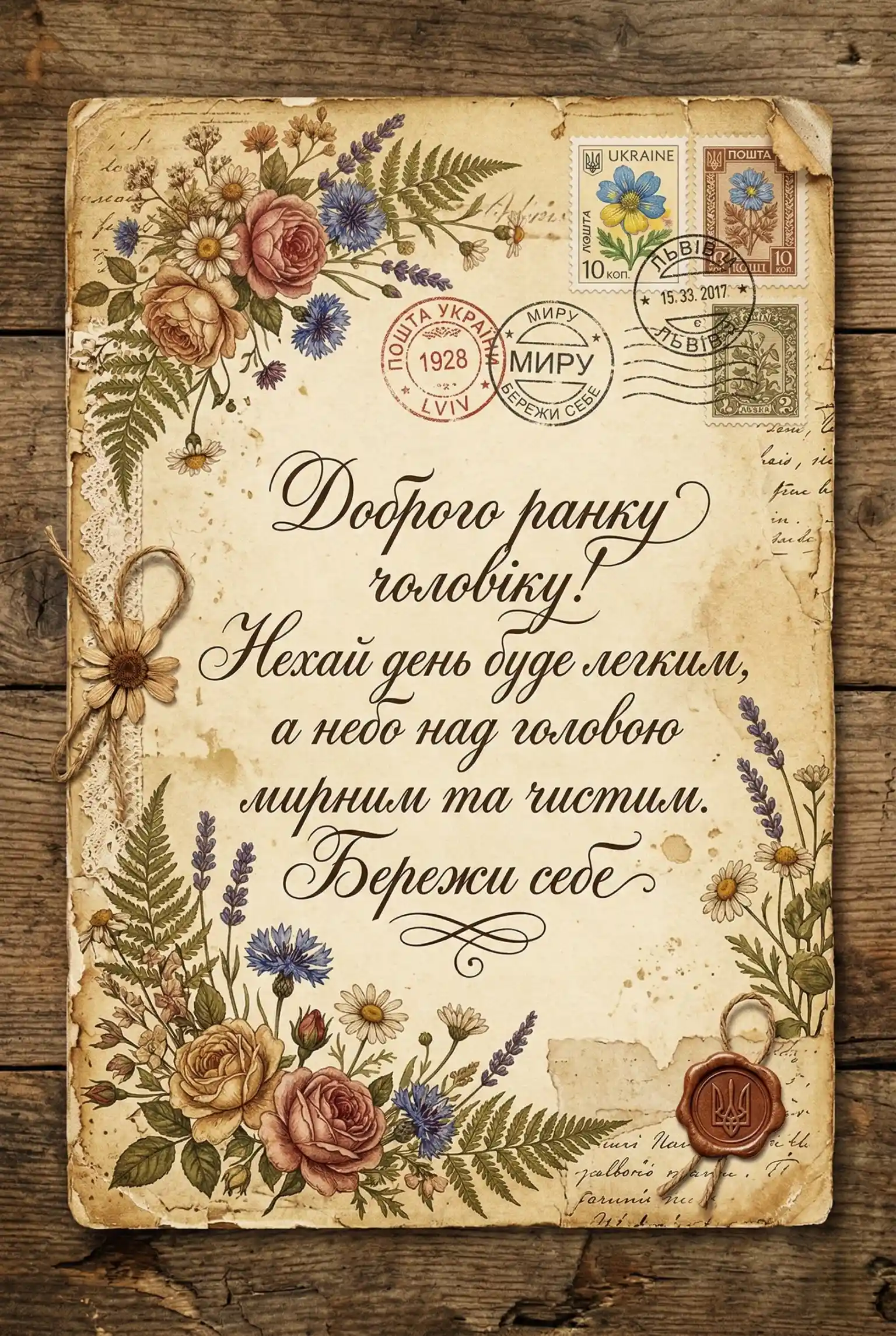 Доброго ранку чоловіку: добірка душевних картинок та красивих листівок для гарного настрою