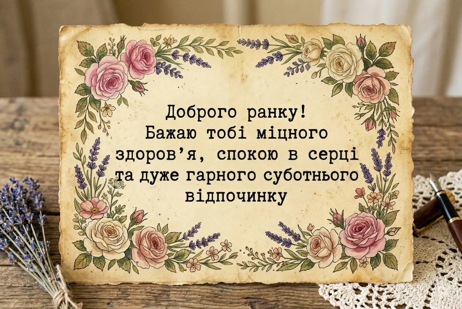Найкращі картинки доброго ранку суботи: душевні листівки та побажання для затишного вихідного