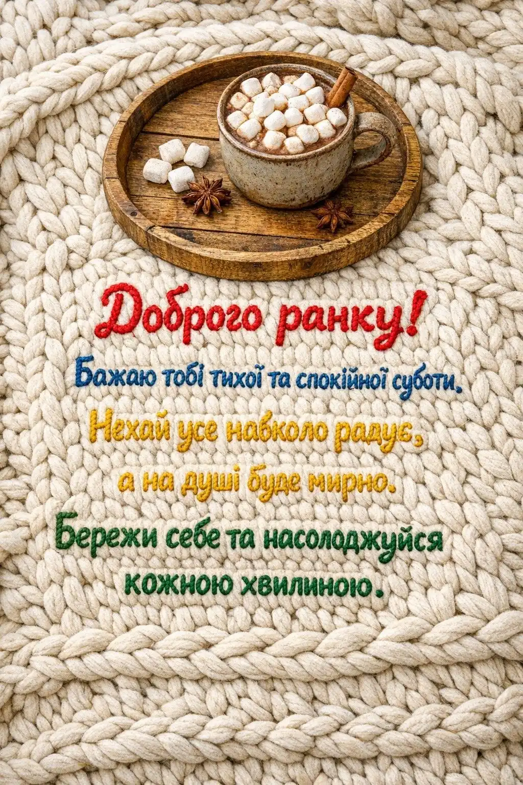 Найкращі картинки доброго ранку суботи: душевні листівки та побажання для затишного вихідного
