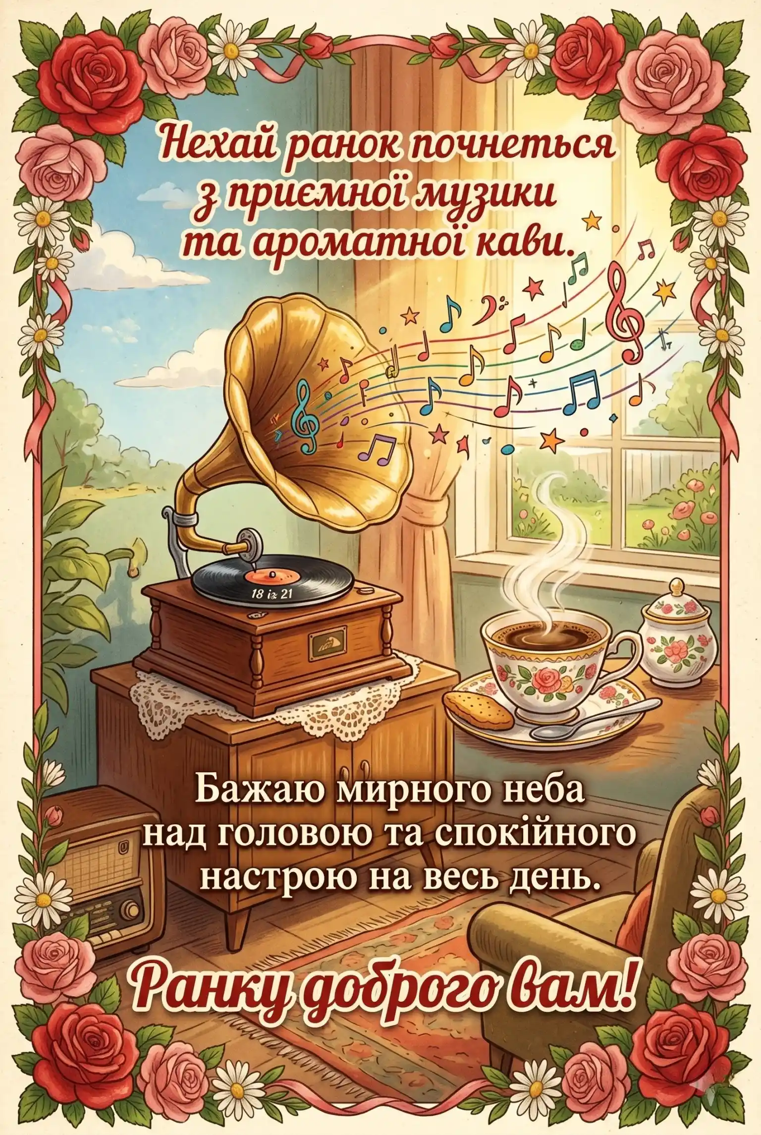 Ранку доброго: душевні картинки та найкращі листівки для чудового настрою