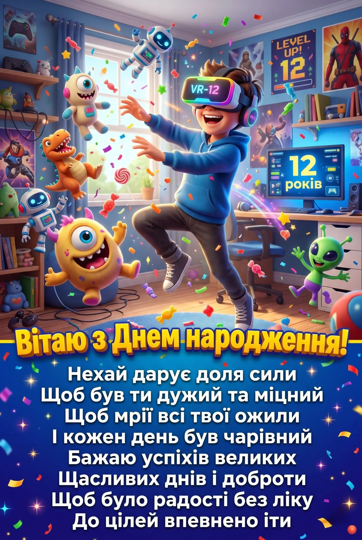 Найкращі привітання з днем народження хлопчику на 12 років: вірші та проза