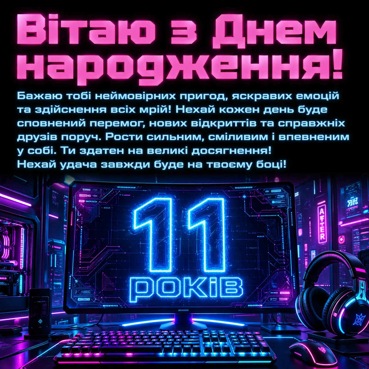 З днем народження, 11 років: щирі та сучасні побажання для хлопця