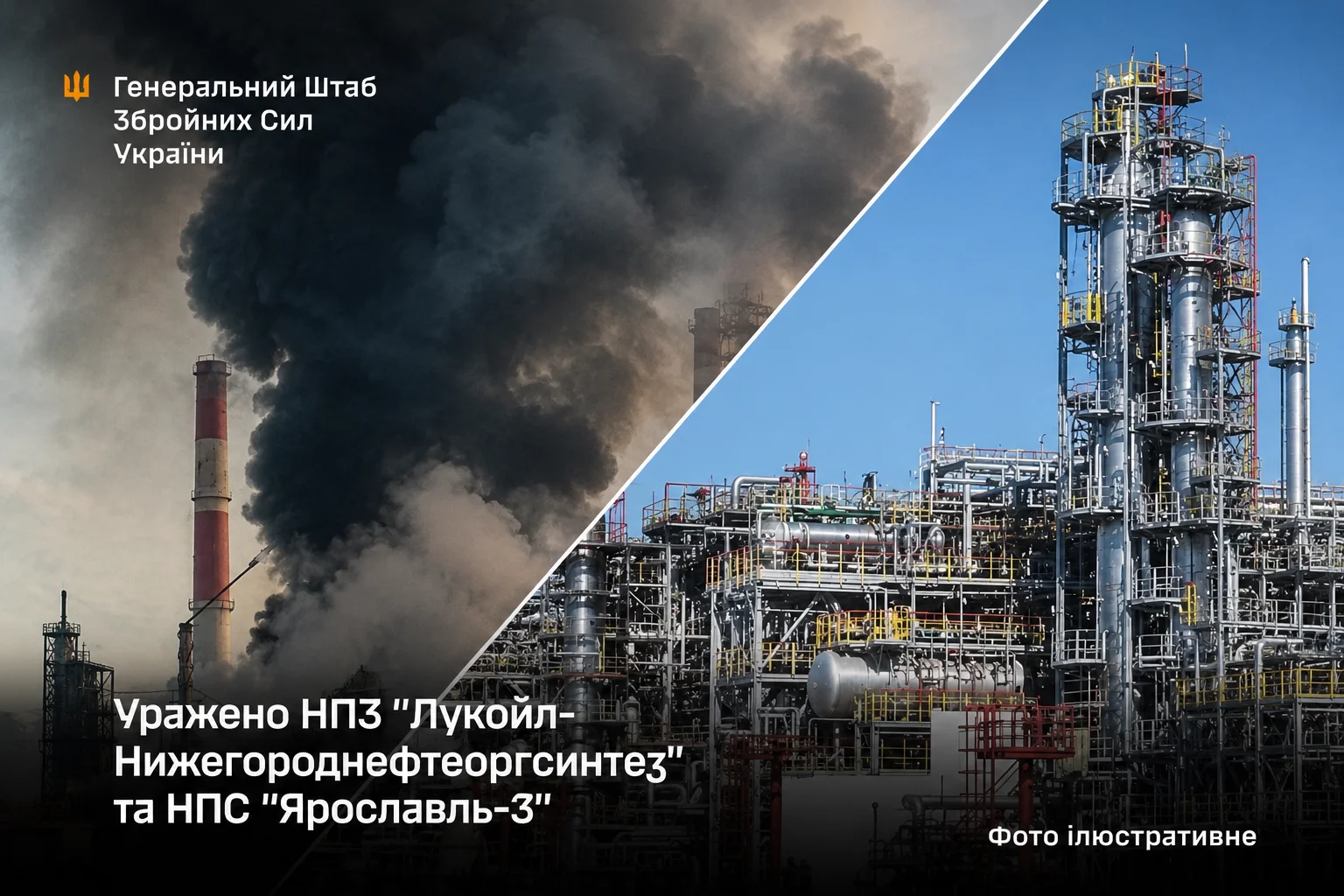 Удар по паливній артерії: НПЗ «Лукойл» у Нижньогородській області охопила пожежа