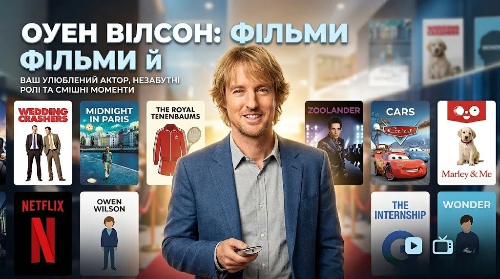 Фільми й серіали Овена Вілсона повна добірка для перегляду