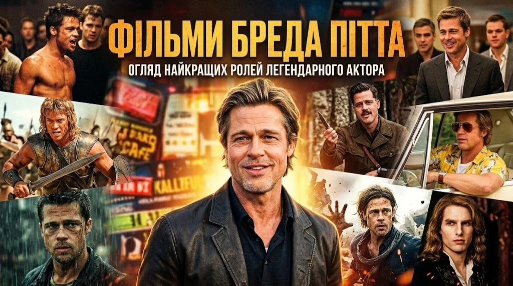 Повний рейтинг фільмів Бреда Пітта з описами