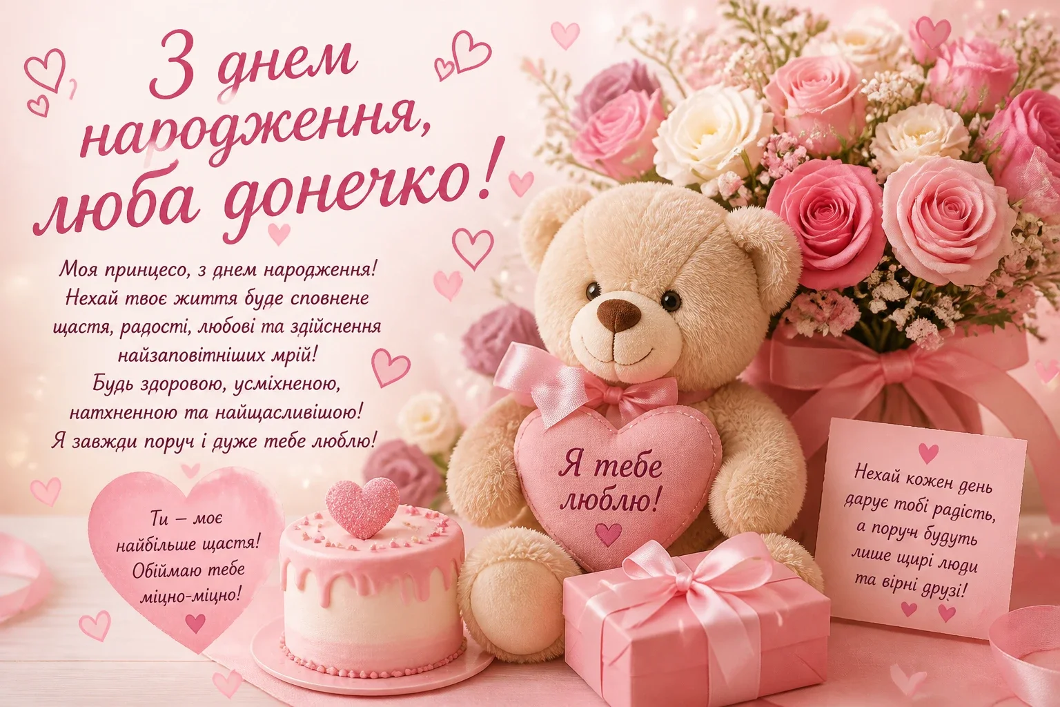 З днем народження люба донечко для донечки