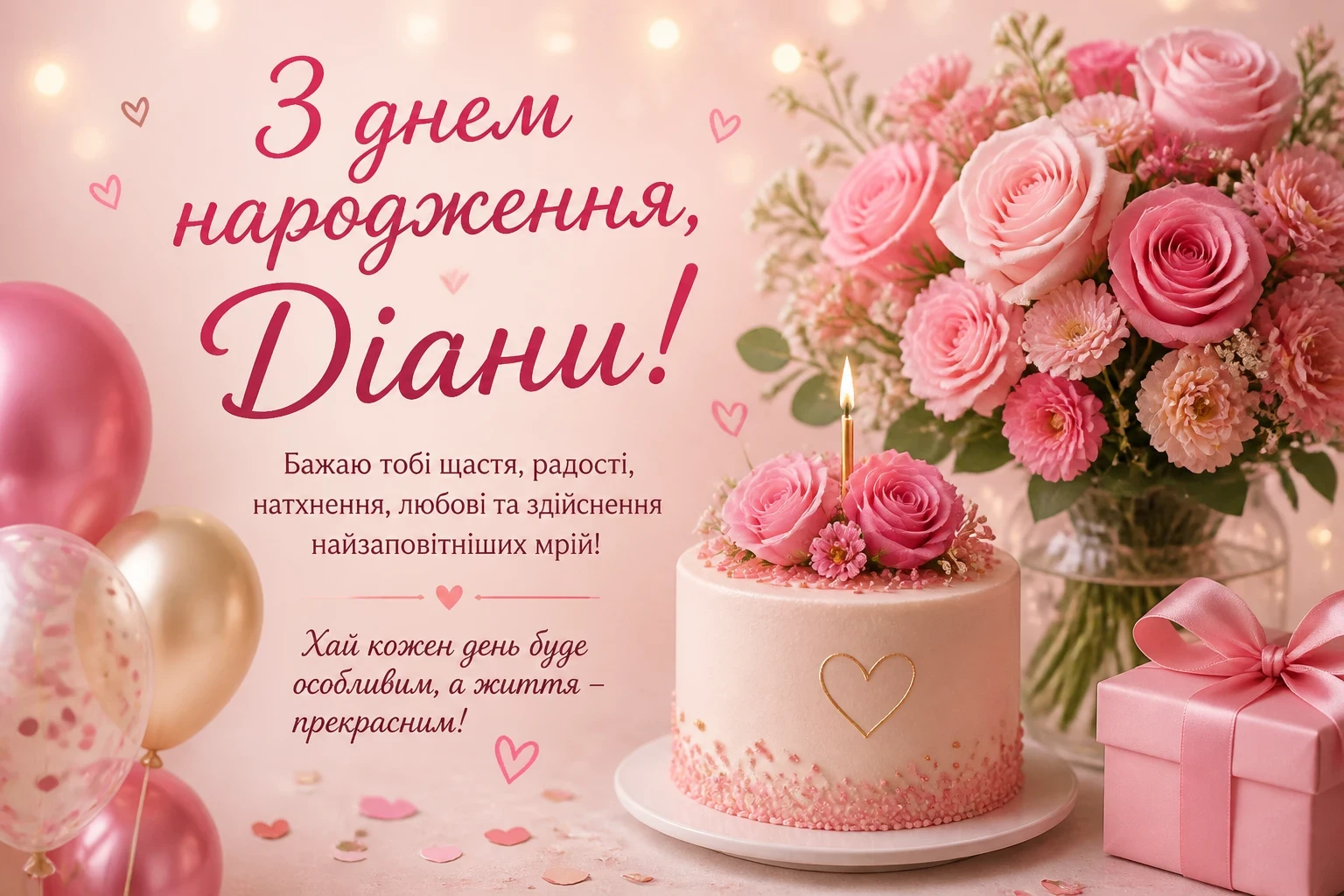 З днем народження для Діани