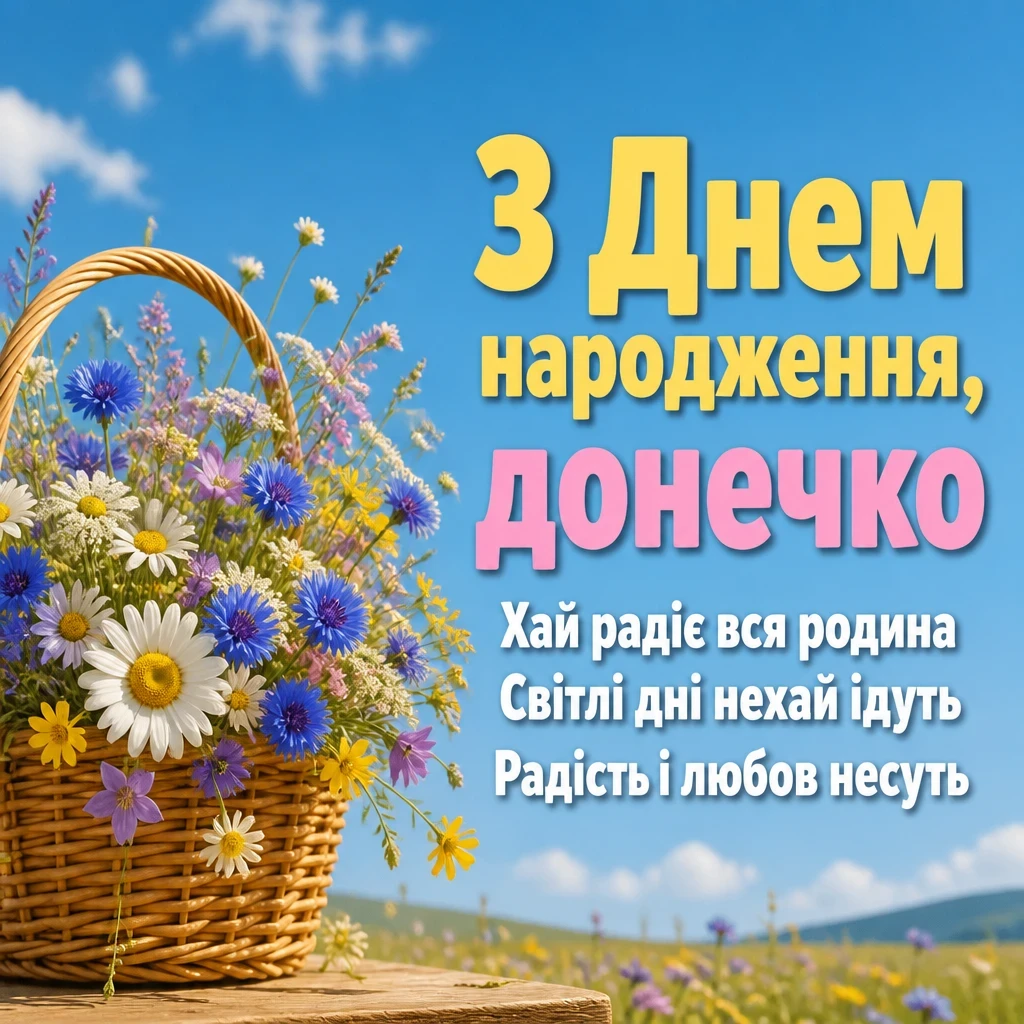 люба донечка з днем народження донечко люба донечка з днем народження донечко