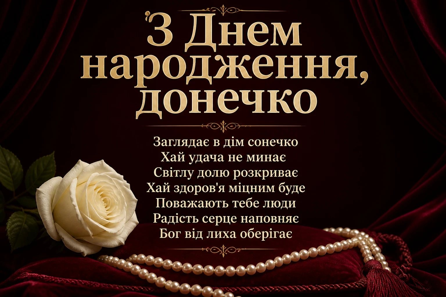 люба донечка з днем народження донечко люба донечка з днем народження донечко