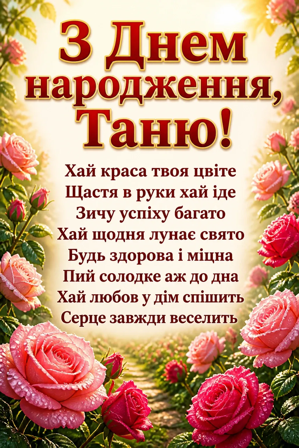 з днем народження таня з днем народження таня