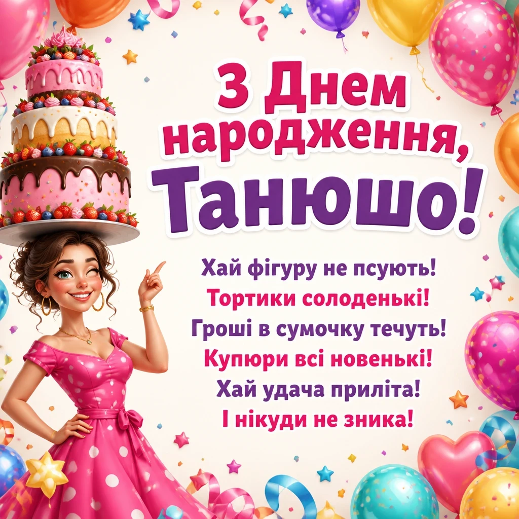 з днем народження танюша з днем народження танюша