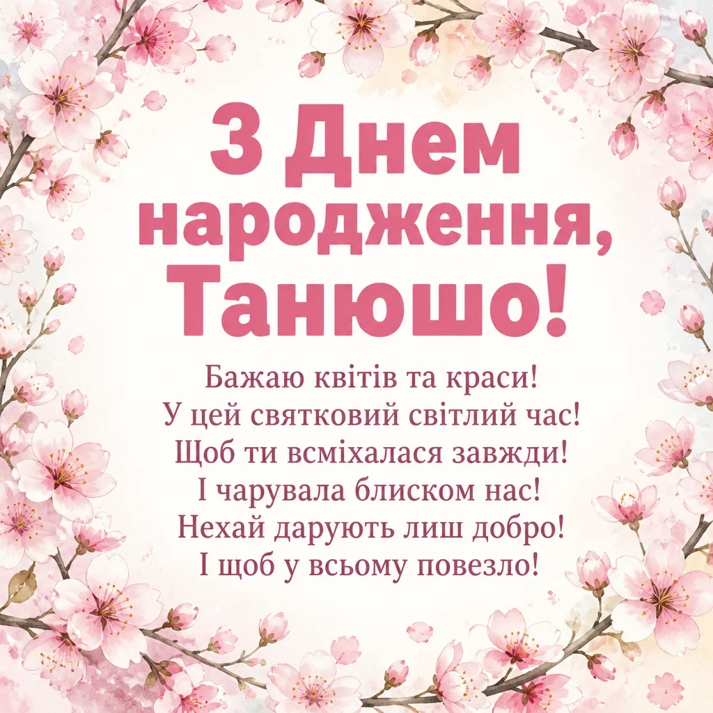 з днем народження танюша з днем народження танюша