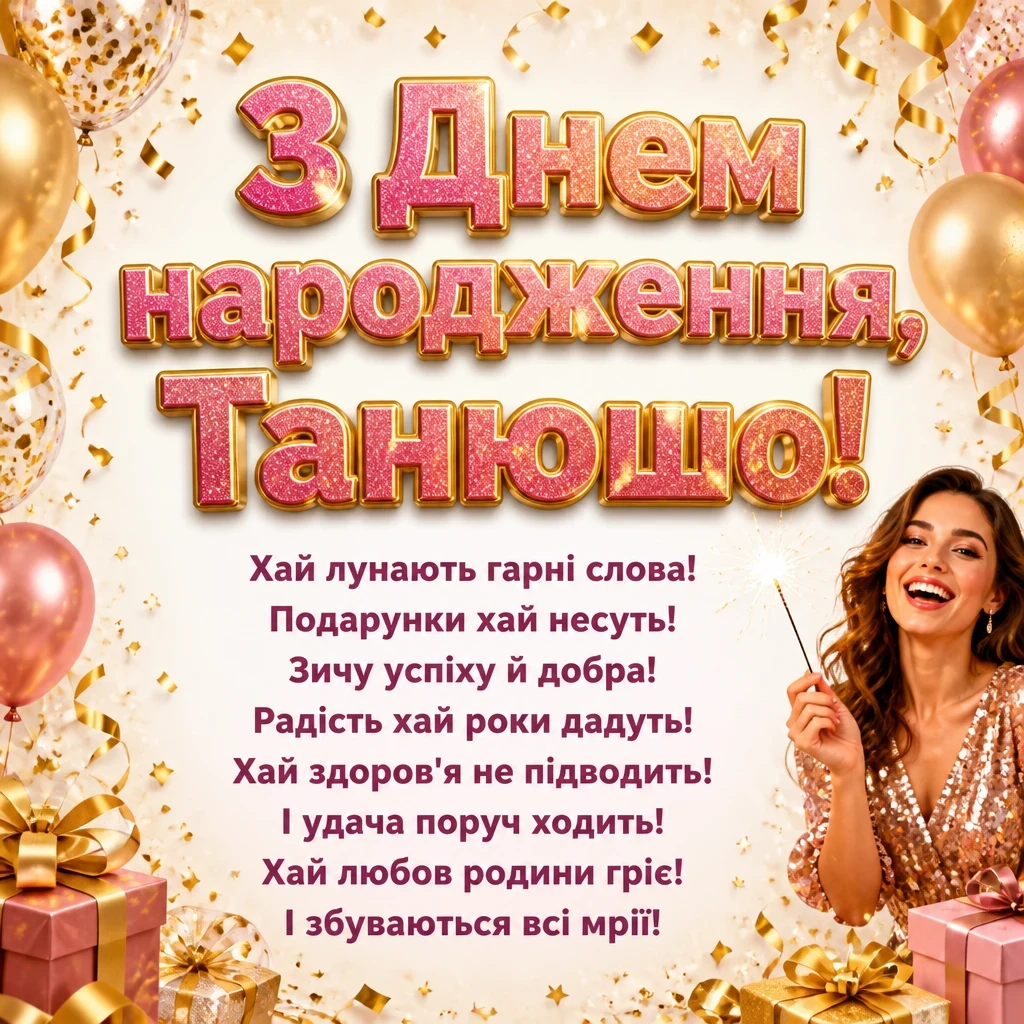 з днем народження танюша з днем народження танюша