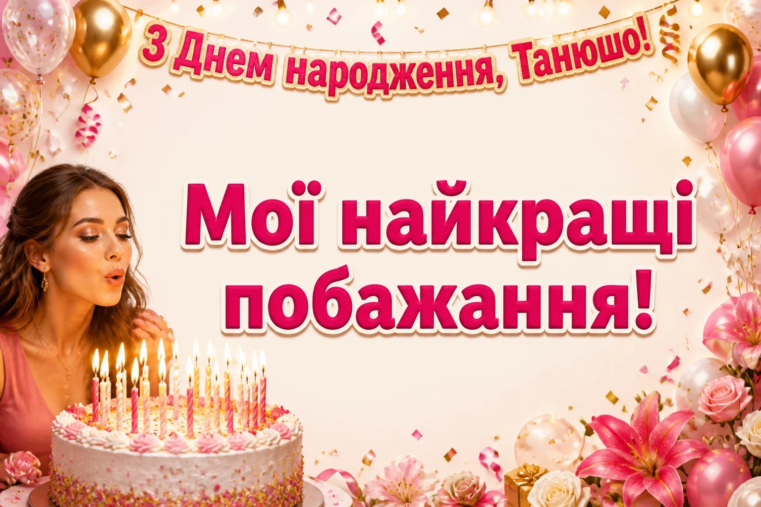 з днем народження танюша з днем народження танюша