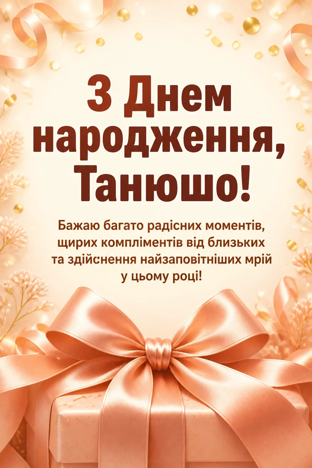 з днем народження танюша з днем народження танюша