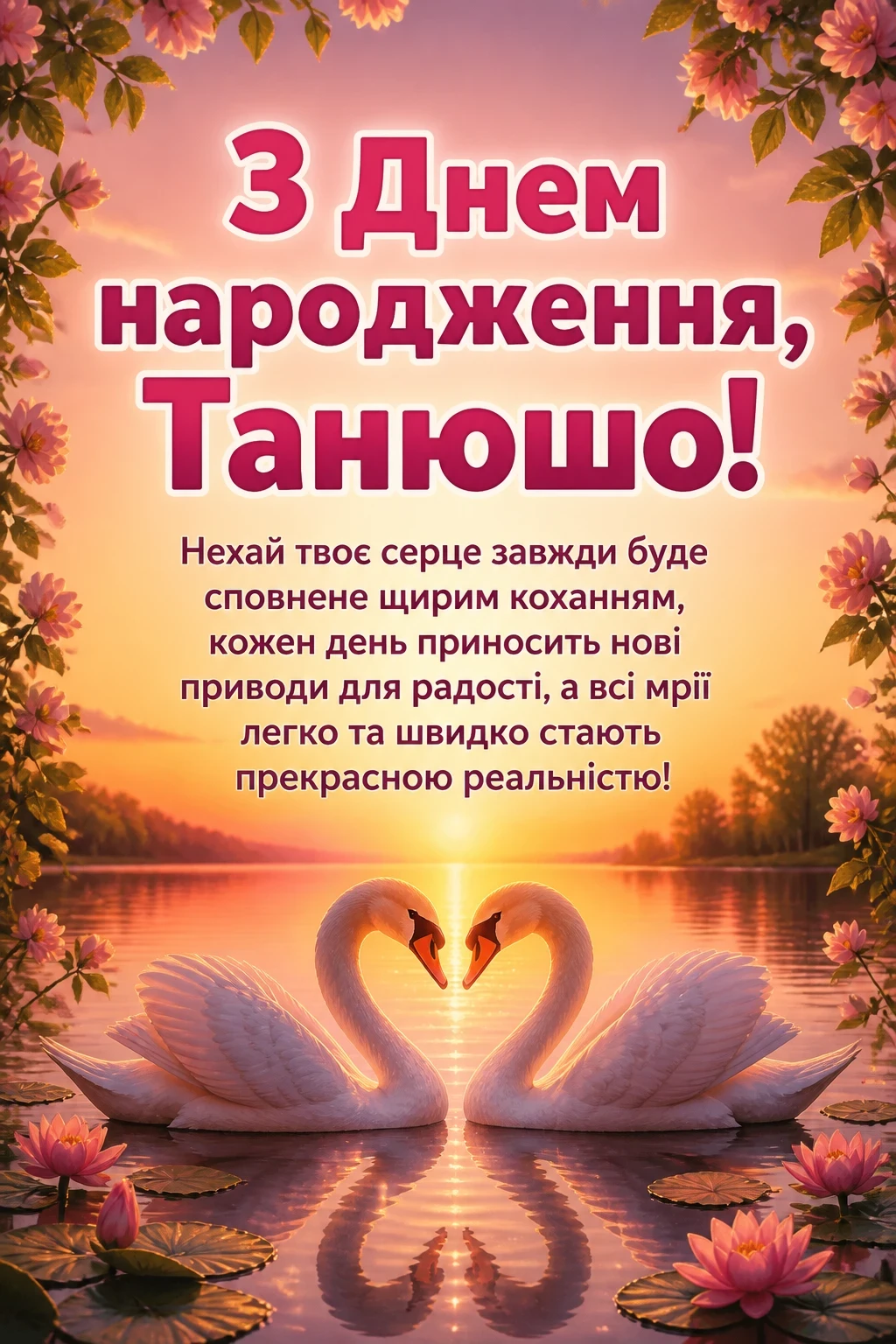 з днем народження танюша з днем народження танюша