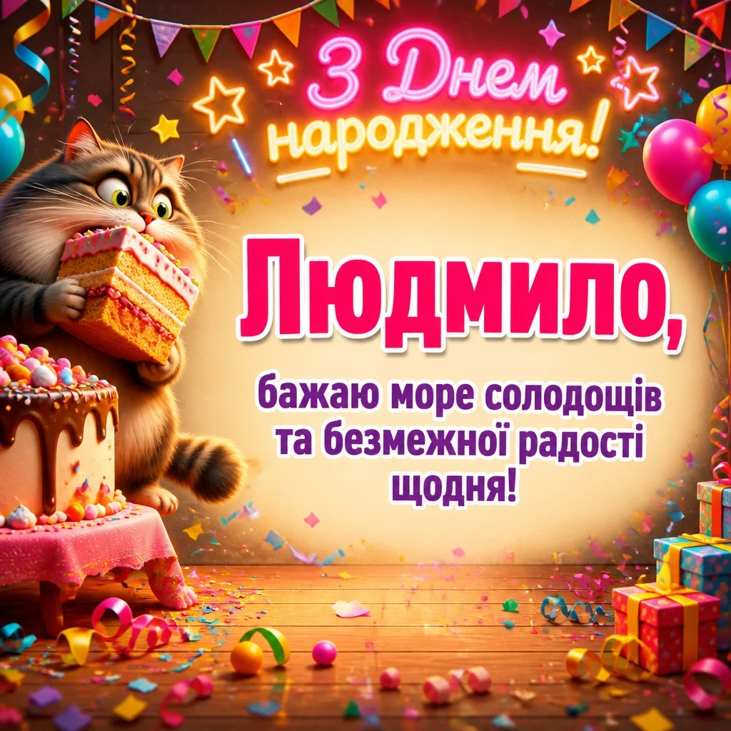 з днем народження людмила з днем народження людмила