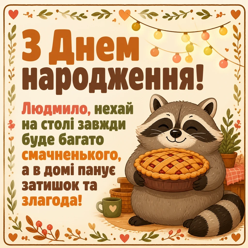 з днем народження людмила з днем народження людмила