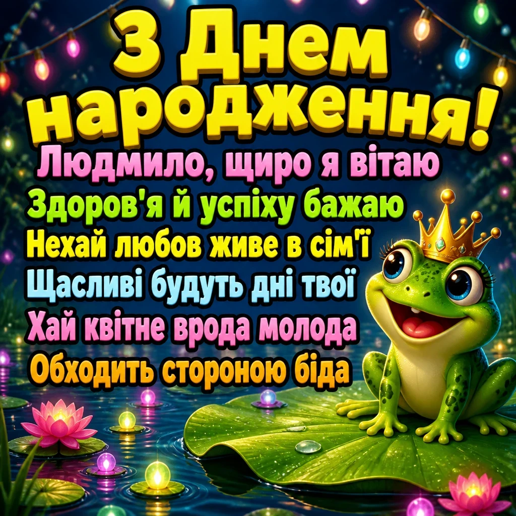 з днем народження людмила з днем народження людмила
