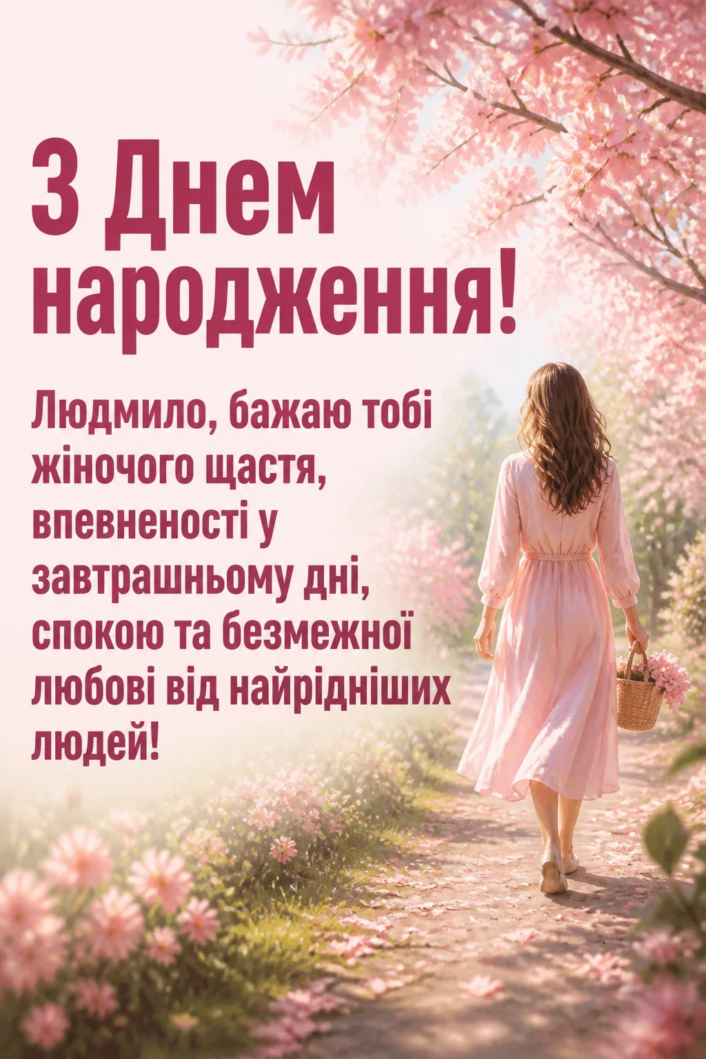 з днем народження людмила з днем народження людмила