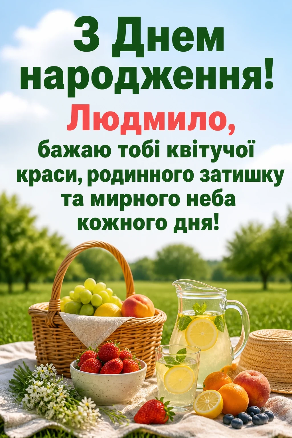 з днем народження людмила з днем народження людмила