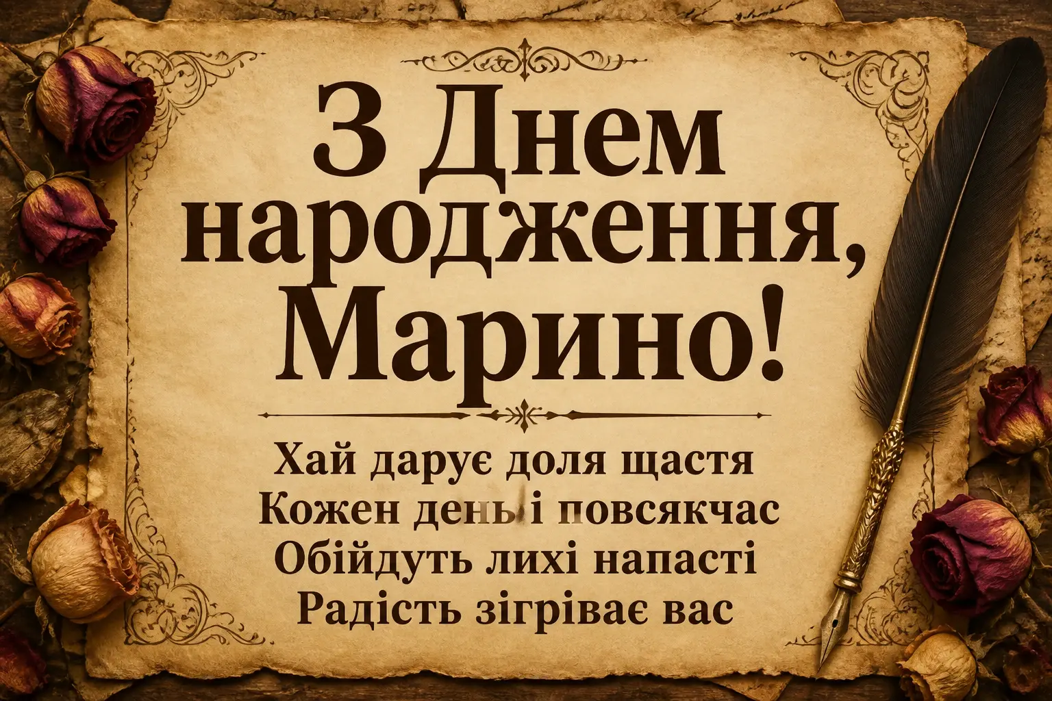 з днем народження марина з днем народження марина