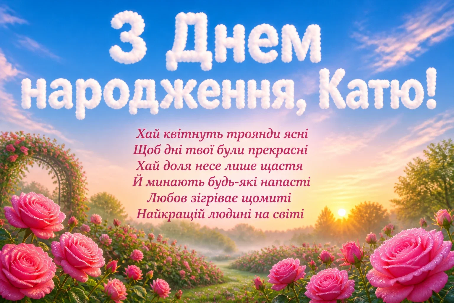 з днем народження катя з днем народження катя