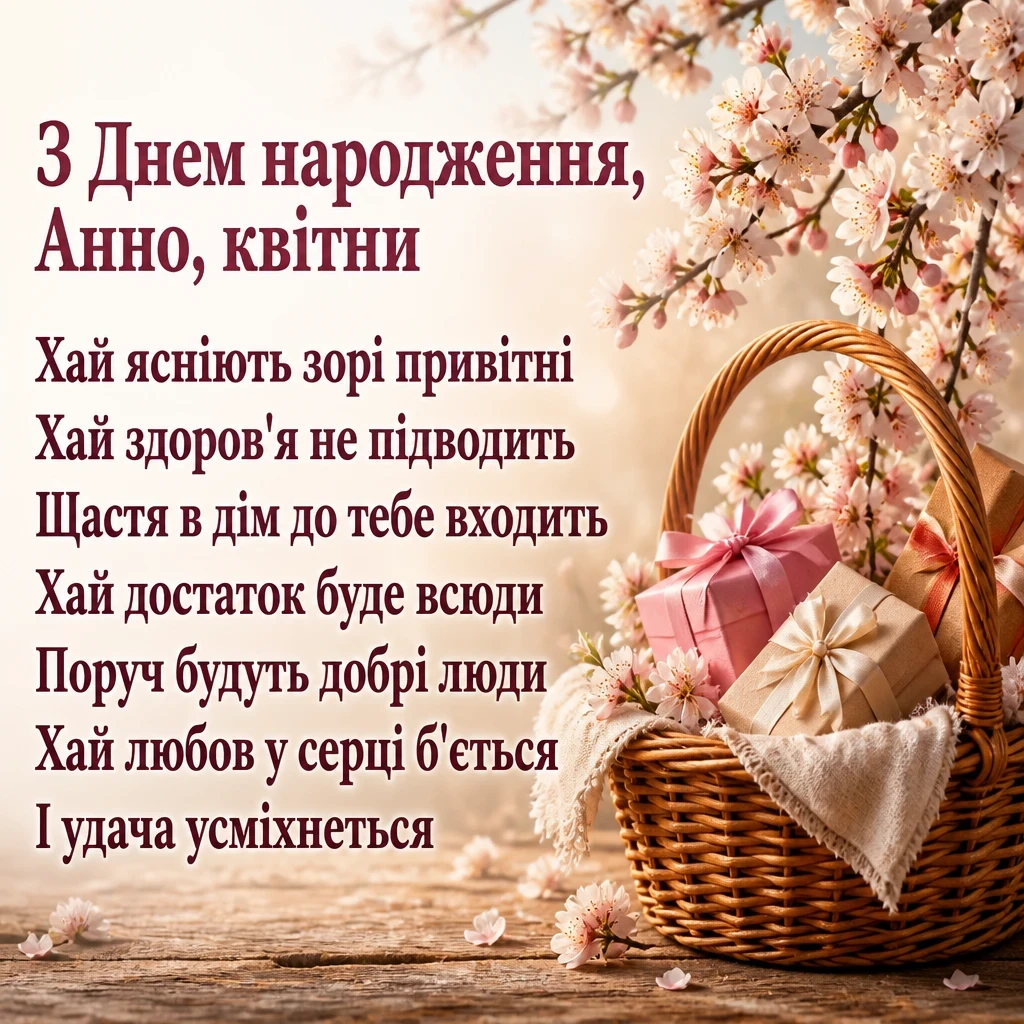 з днем народження анна з днем народження анна