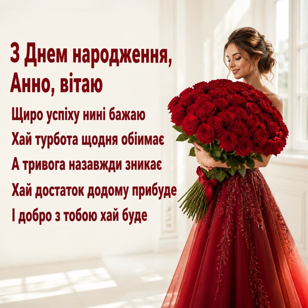 з днем народження анна з днем народження анна